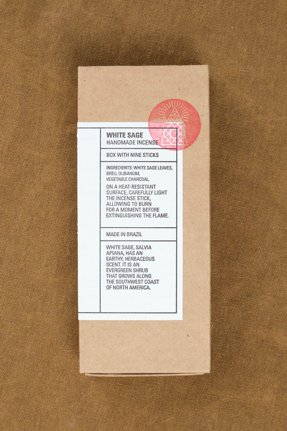 Incausa Home Incense Breu Resin Incense in White Sage White Sage