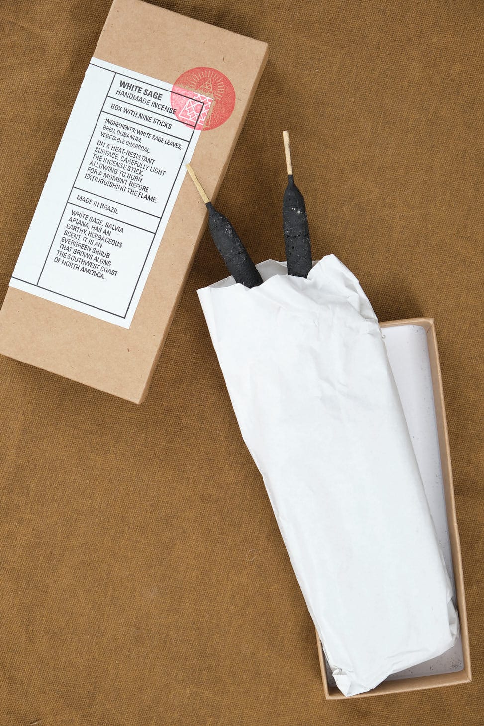 Incausa Home Incense Breu Resin Incense in White Sage White Sage