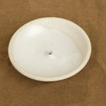 Incausa Home Incense Stoneware Clay Incense Burner in Piker White Piker White