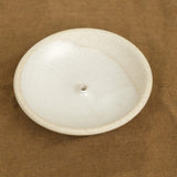 Incausa Home Incense Stoneware Clay Incense Burner in Piker White Piker White