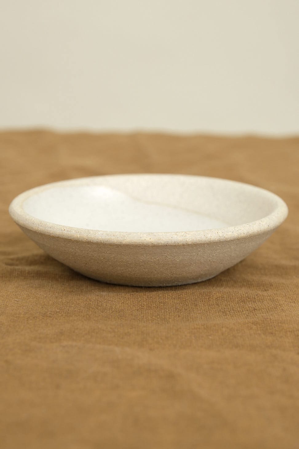 Incausa Home Incense Stoneware Clay Incense Burner in Piker White Piker White