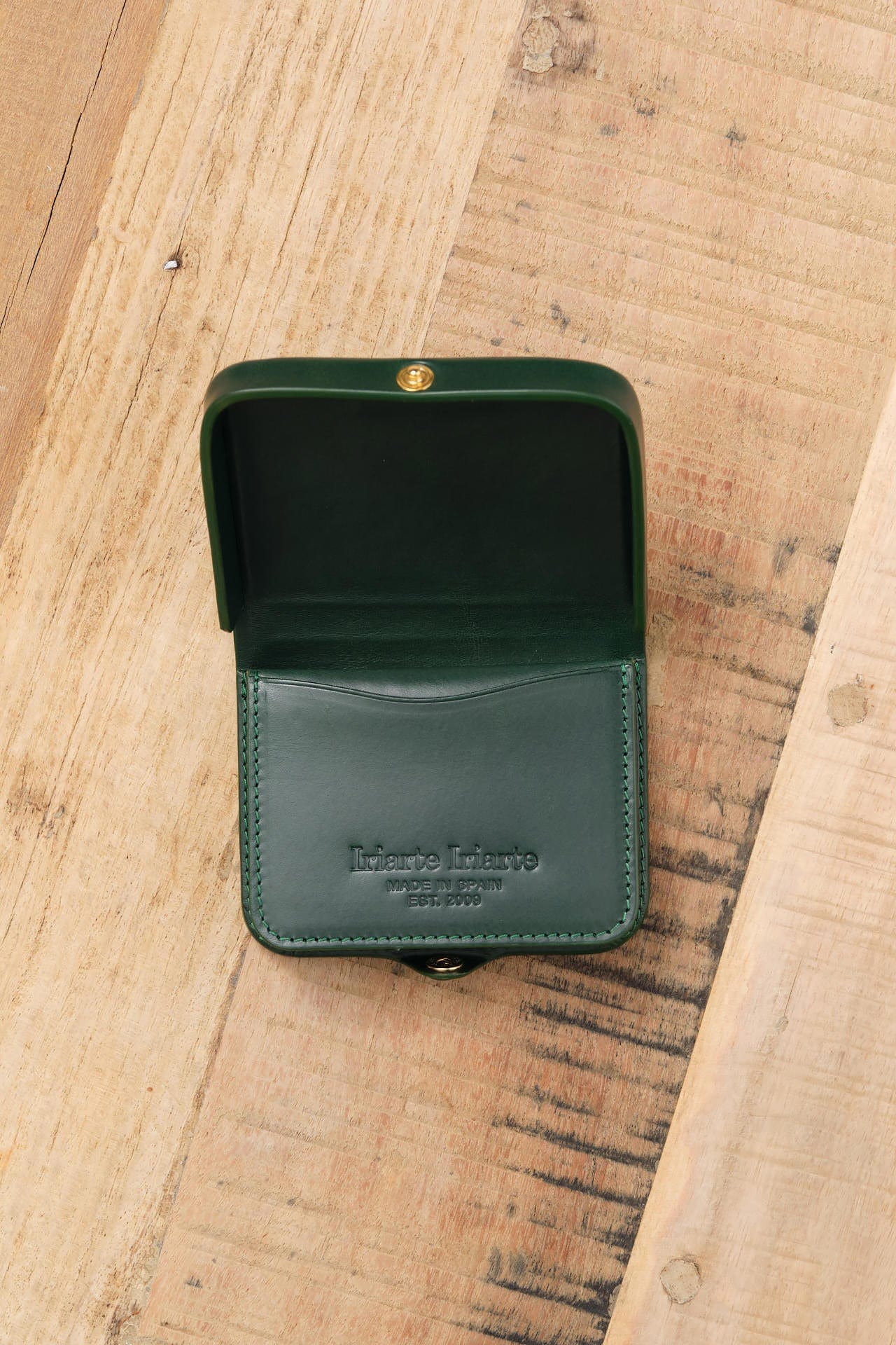 Iriarte Iriarte Accessories Wallets Jules abcd Wallet in Dark Green Dark Green