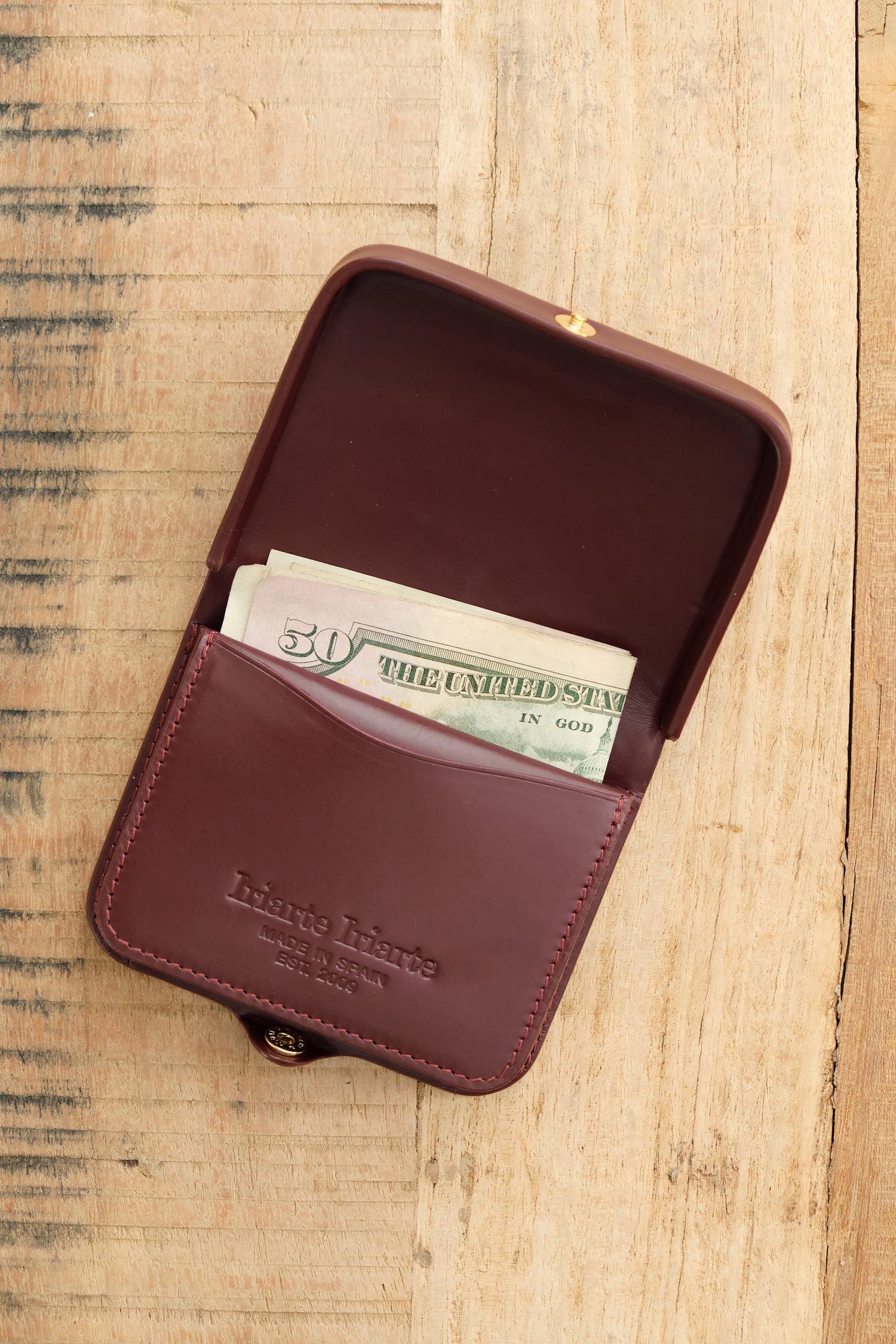 Iriarte Iriarte Accessories Wallets Jules Wallet in Burgundy Burgundy