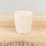Isabel Halley Ceramics Home Kitchen Dishware Wine Cups Plain / 1.75" D X 3.25" H