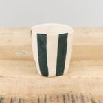 Isabel Halley Ceramics Home Kitchen Dishware Wine Cups Evergreen / 1.75" D X 3.25" H