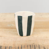 Isabel Halley Ceramics Home Kitchen Dishware Wine Cups Evergreen / 1.75" D X 3.25" H