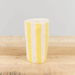Isabel Halley Ceramics Home Kitchen Dishware Water Cups Goldenrod / 3" D X 7" H