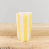 Isabel Halley Ceramics Home Kitchen Dishware Water Cups Goldenrod / 3" D X 7" H