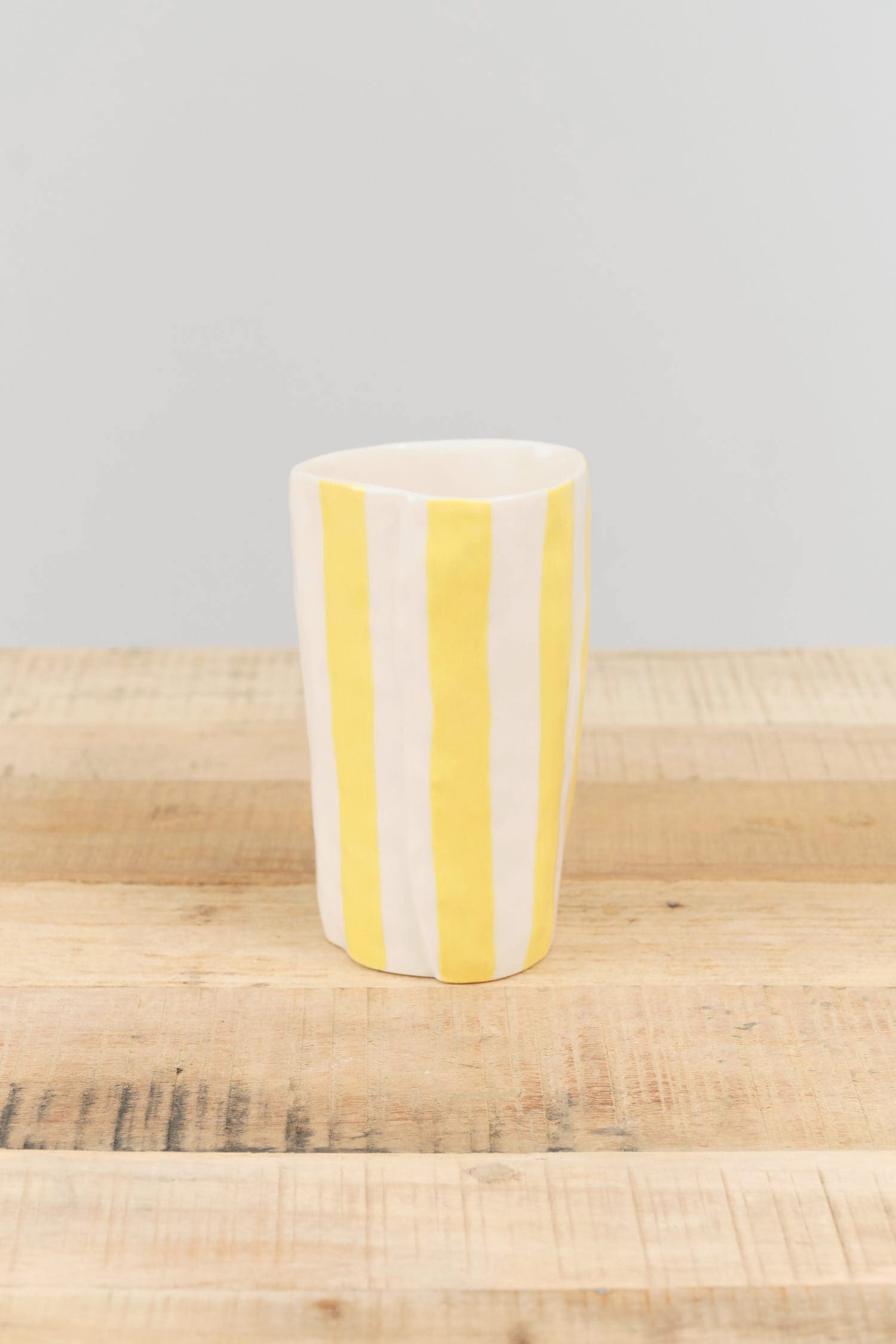 Isabel Halley Ceramics Home Kitchen Dishware Water Cups Goldenrod / 3" D X 7" H