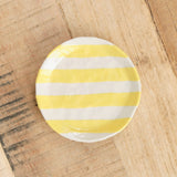 Isabel Halley Ceramics Home Kitchen Serving Ribbon Plate Goldenrod / 4.5" Dia