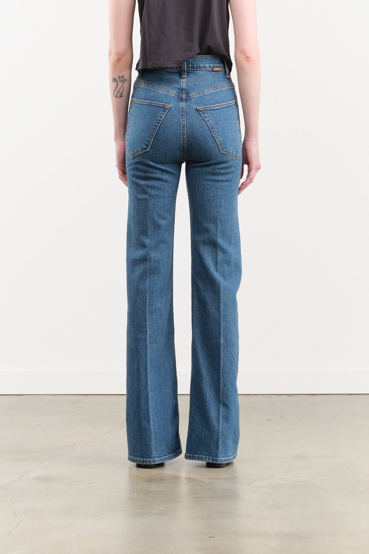 Jamie Haller Apparel Womens Denim The Crease Jean in Flat Crease