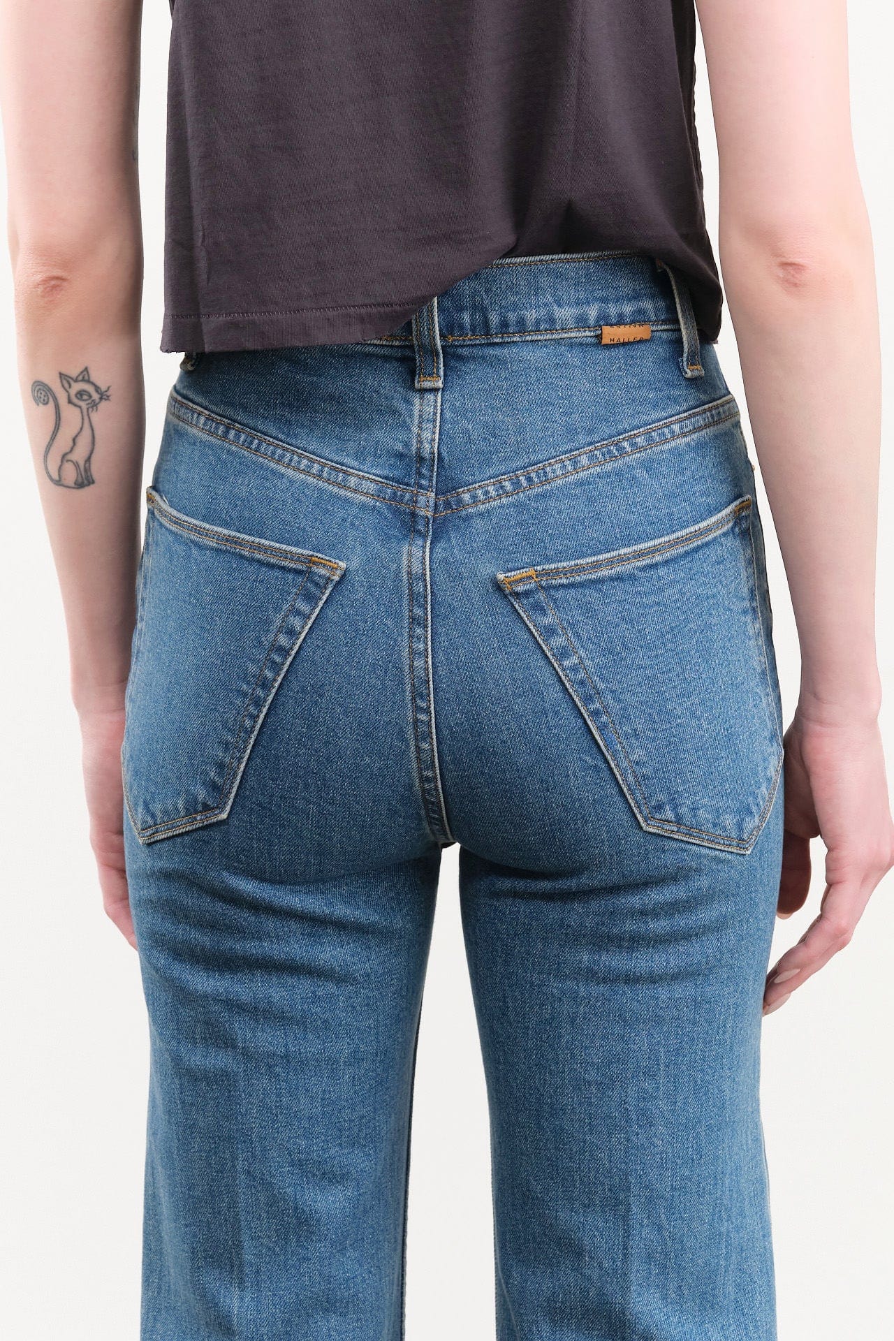 Jamie Haller Apparel Womens Denim The Crease Jean in Flat Crease