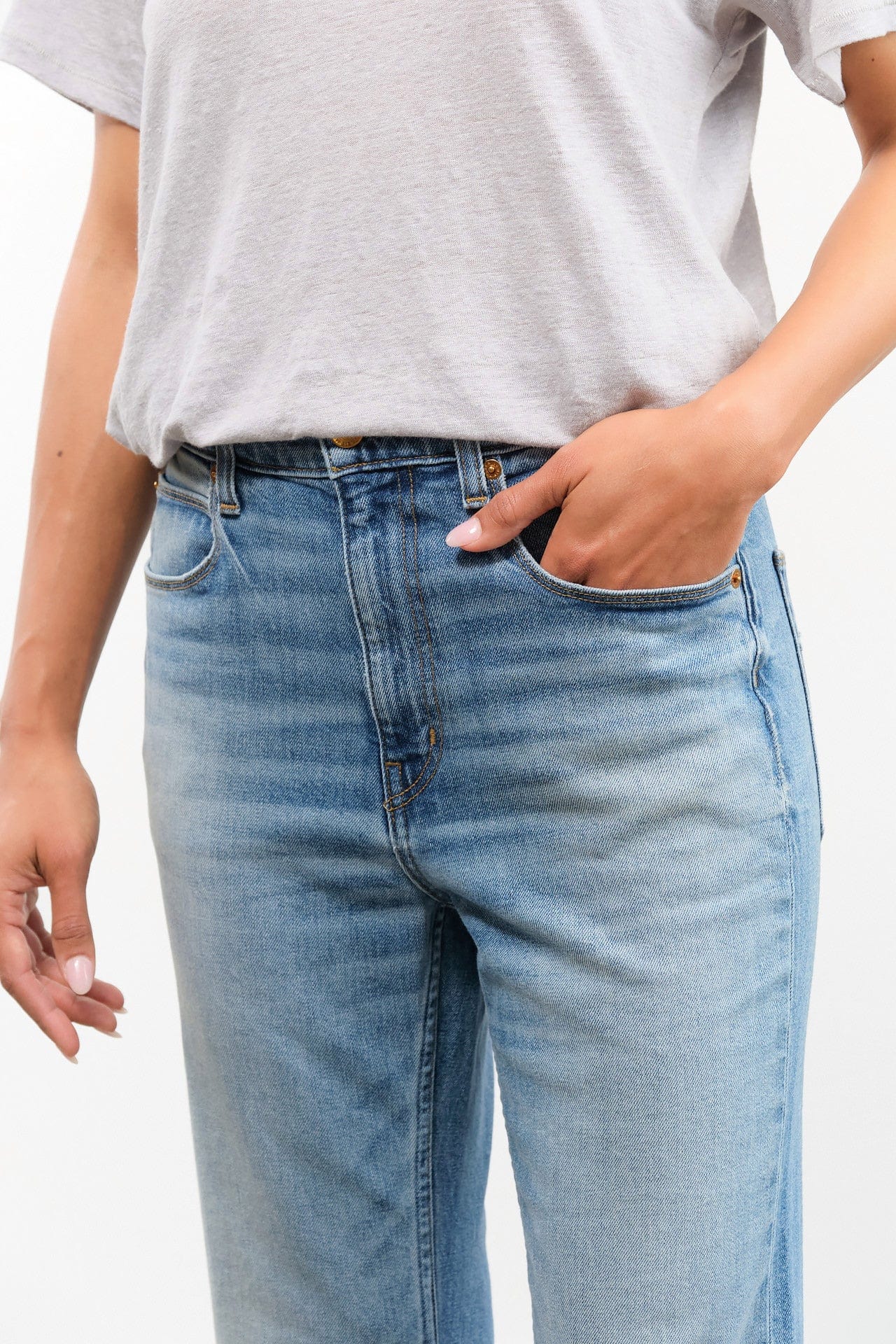 Jamie Haller Apparel Womens Denim The Kenickie Jean in Beach Indigo