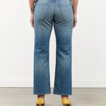Jamie Haller Apparel Womens Denim The Kenickie Jean in Distressed Indigo