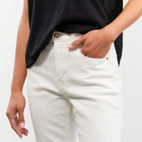 Jamie Haller Apparel Womens Denim The Kenickie Jean in Soft White