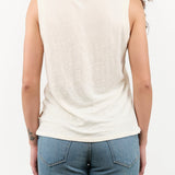 Jamie Haller Apparel Womens Blouses The Muscle Tee Linen in Ecru
