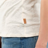 Jamie Haller Apparel Womens Blouses The Muscle Tee Linen in Ecru