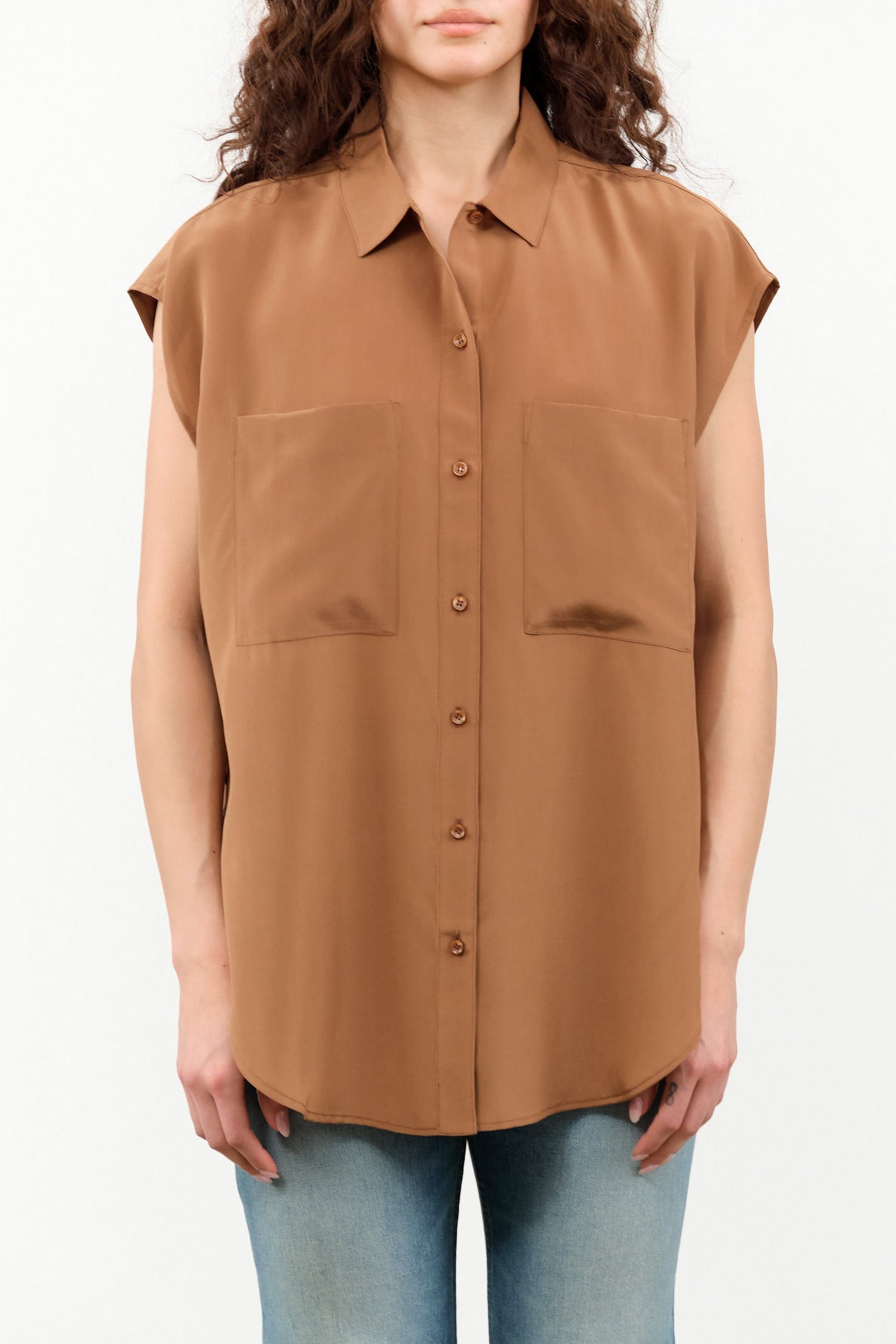 Jamie Haller Apparel Womens Blouses The Reiki Sleeveless Shirt