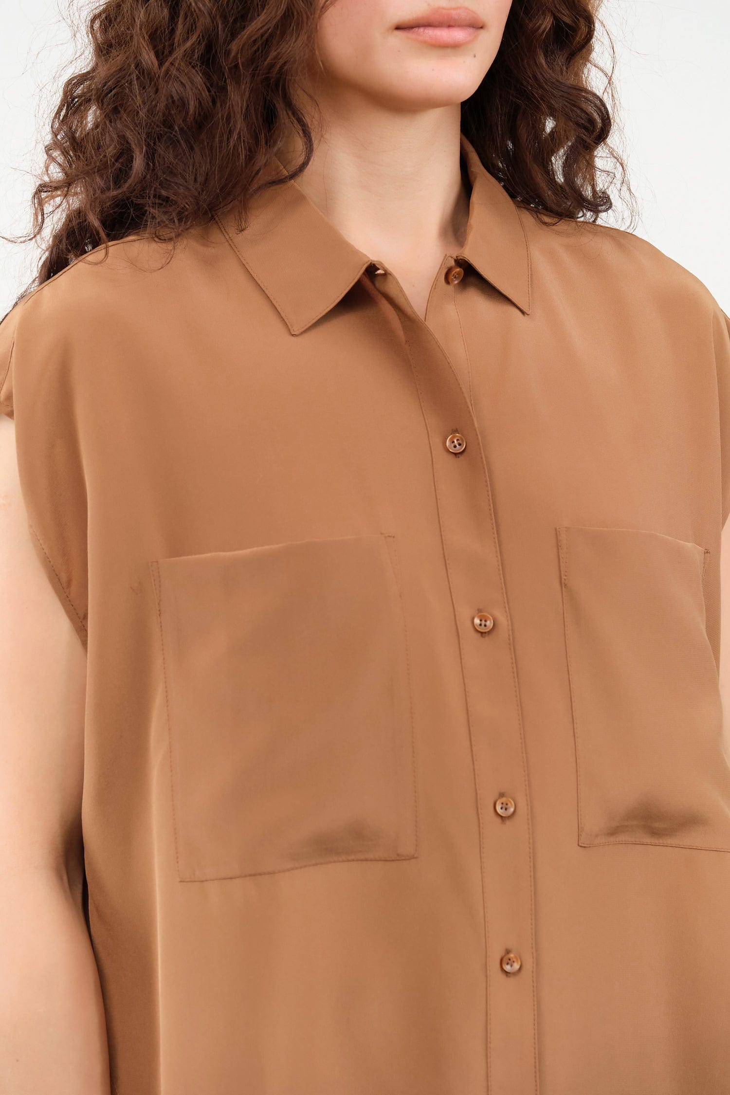 Jamie Haller Apparel Womens Blouses The Reiki Sleeveless Shirt