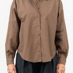 Jesse Kamm Apparel Womens Blouses Alberta Shirt in Mushroom