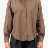 Jesse Kamm Apparel Womens Blouses Alberta Shirt in Mushroom