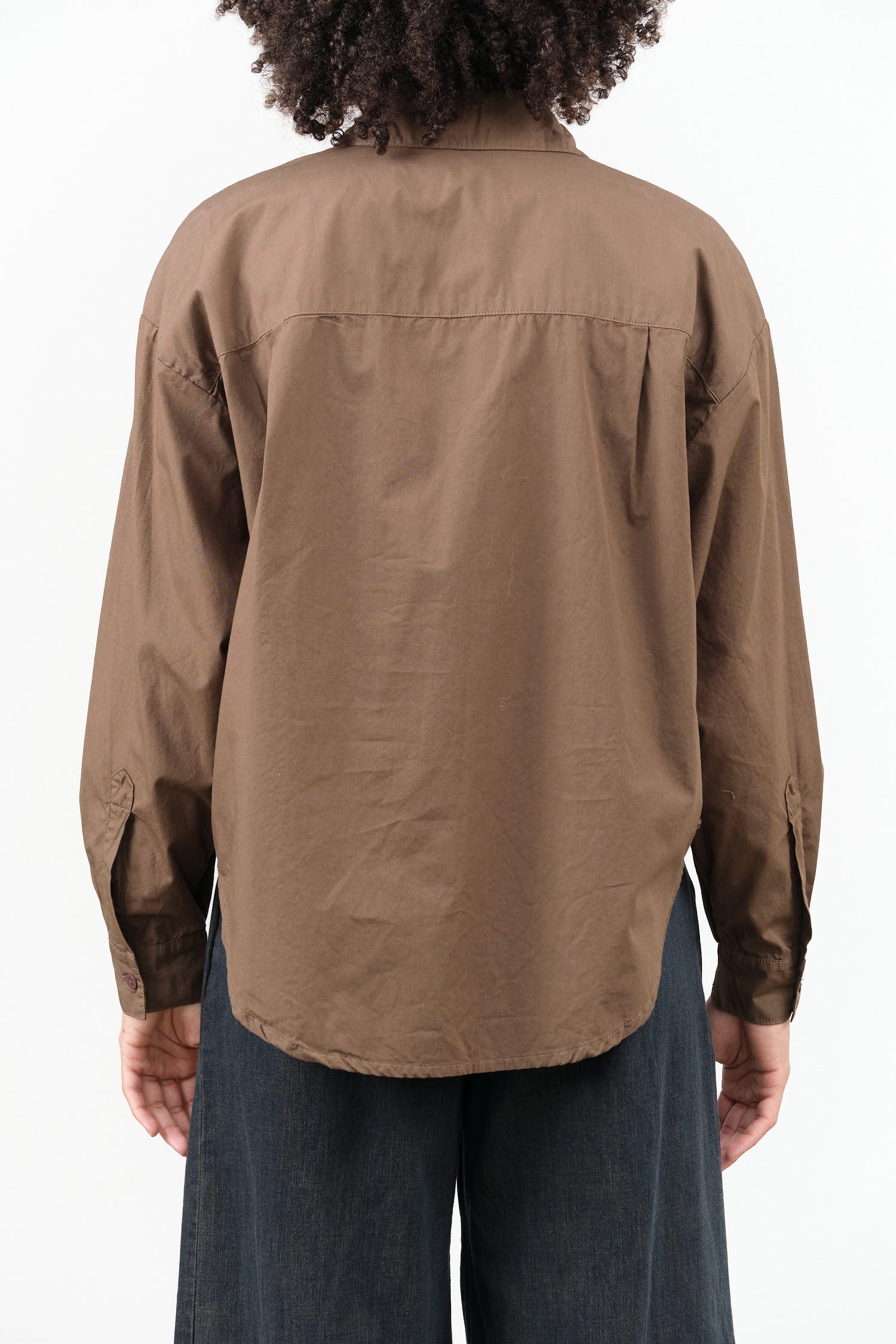 Jesse Kamm Apparel Womens Blouses Alberta Shirt in Mushroom