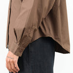 Jesse Kamm Apparel Womens Blouses Alberta Shirt in Mushroom