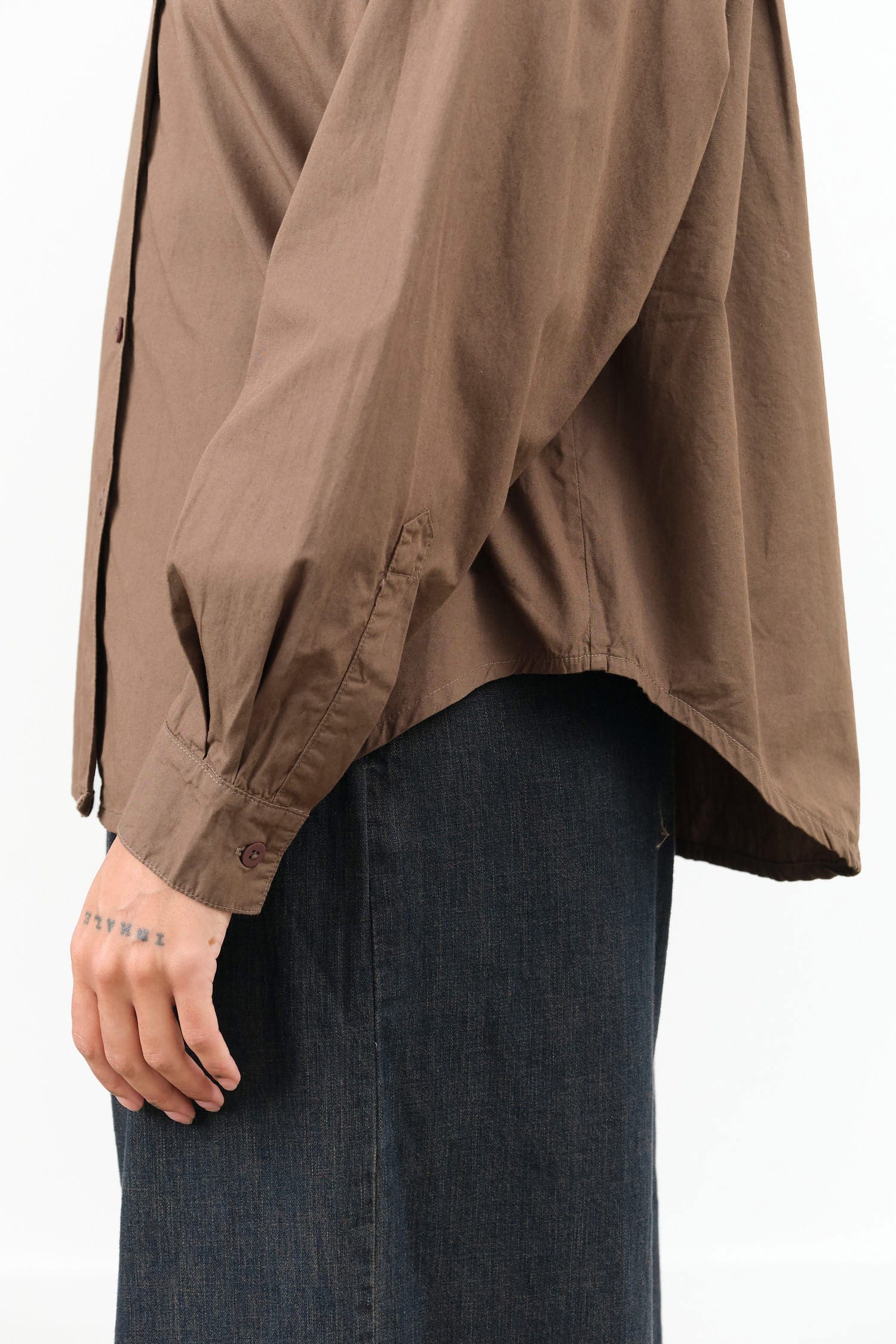 Jesse Kamm Apparel Womens Blouses Alberta Shirt in Mushroom