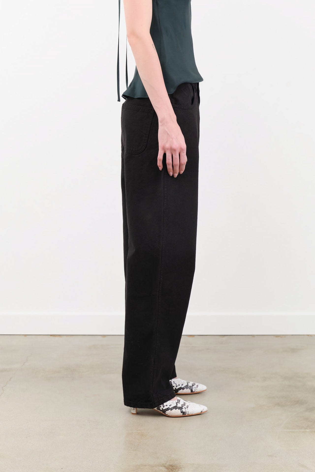 Jesse Kamm Apparel Womens Pants California Wide Pant in Black