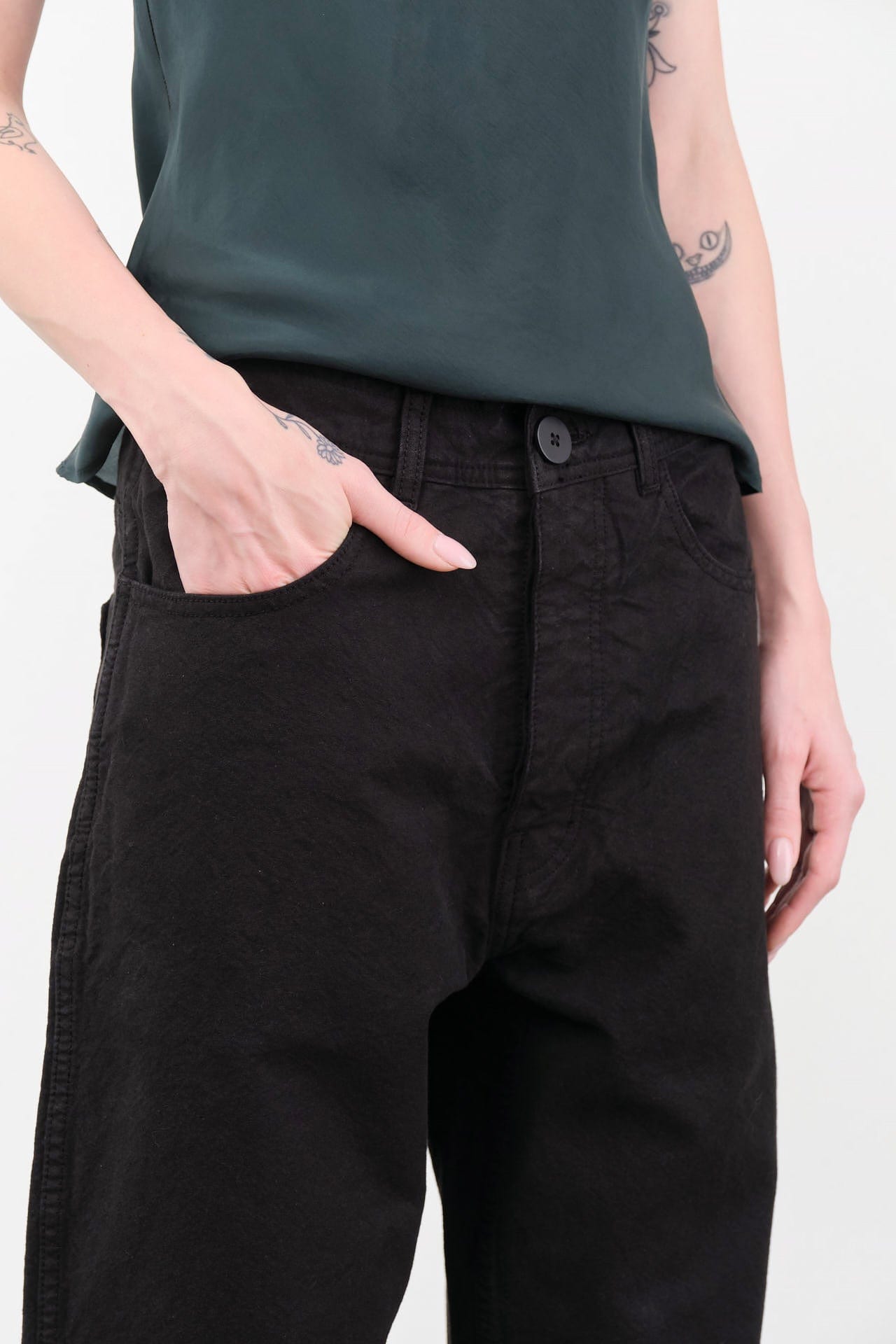 Jesse Kamm Apparel Womens Pants California Wide Pant in Black