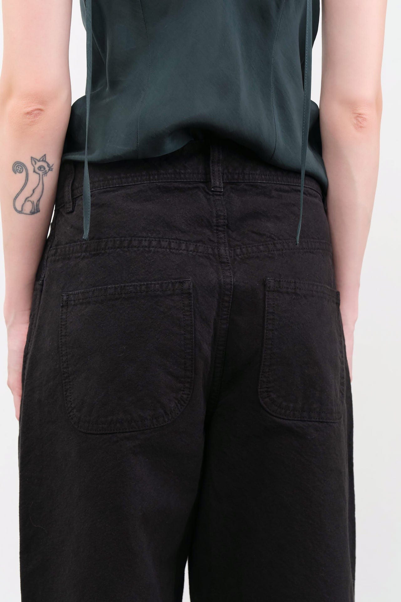 Jesse Kamm Apparel Womens Pants California Wide Pant in Black