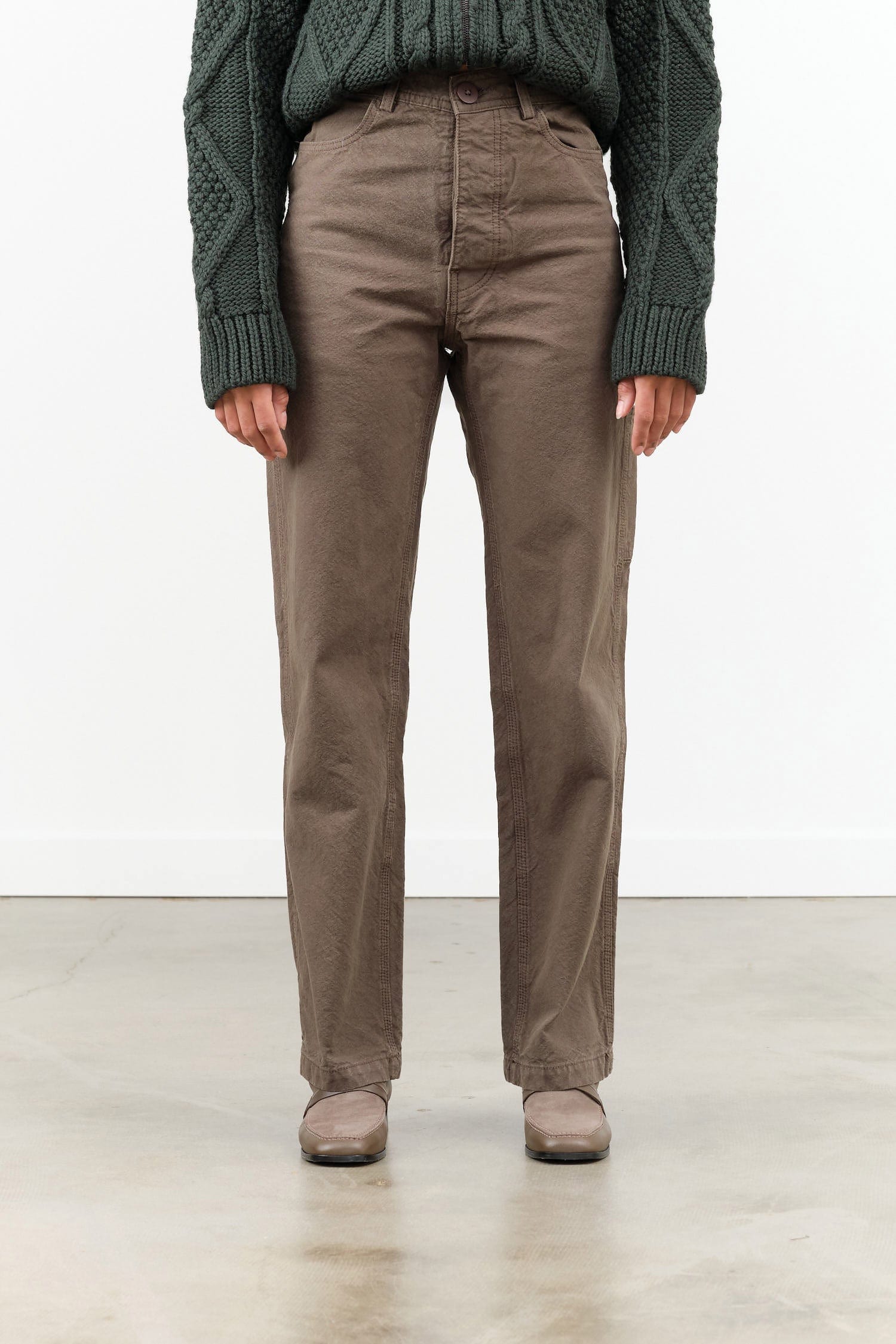 Jesse Kamm Apparel Womens Pants Handy Pant in Mushroom