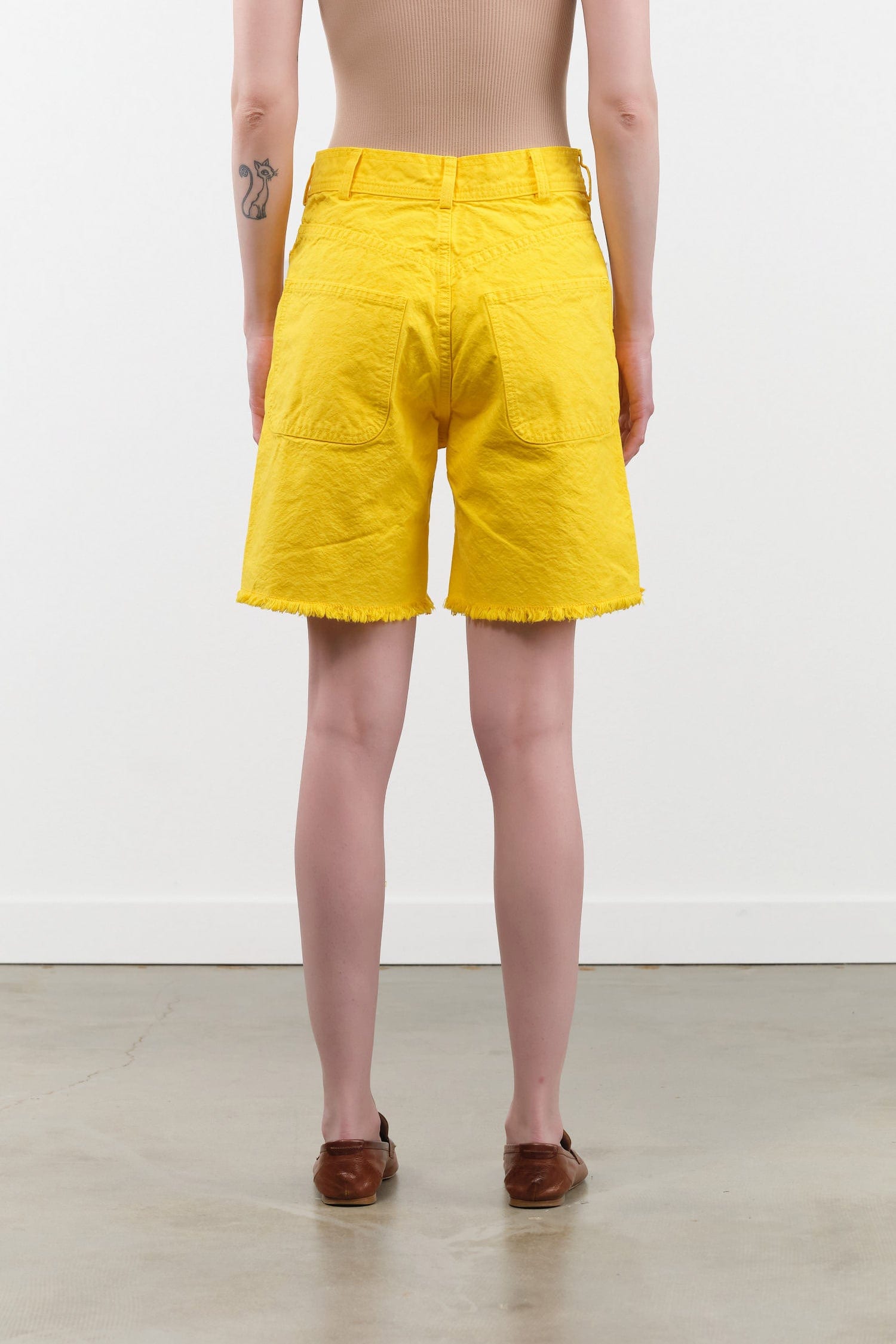 Jesse Kamm Apparel Womens Shorts Lake Shorts in Primary Yellow