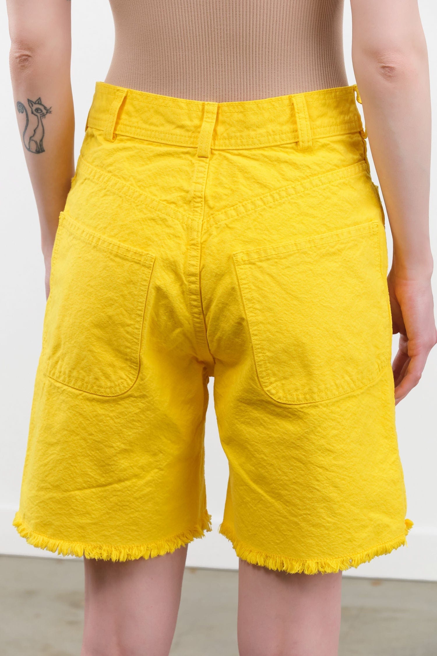 Jesse Kamm Apparel Womens Shorts Lake Shorts in Primary Yellow
