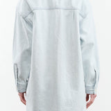 Jesse Kamm Apparel Womens Jackets Okuda Jacket in Pale Blue Denim