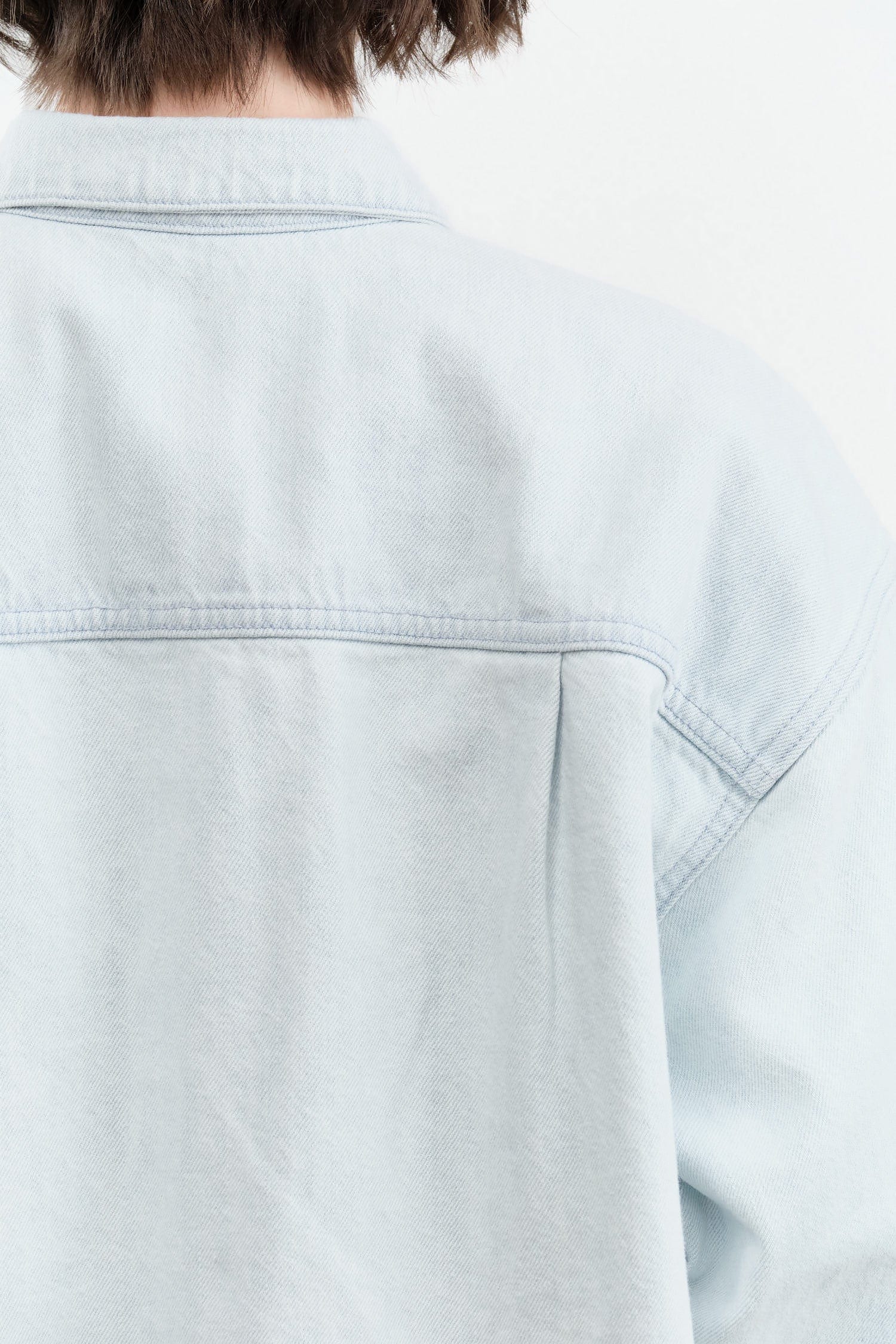 Jesse Kamm Apparel Womens Jackets Okuda Jacket in Pale Blue Denim