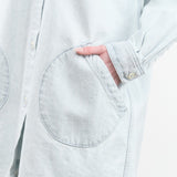 Jesse Kamm Apparel Womens Jackets Okuda Jacket in Pale Blue Denim