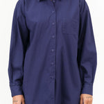 Jesse Kamm Apparel Womens Blouses Painter Shirt in Bill Cunningham Blue
