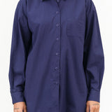 Jesse Kamm Apparel Womens Blouses Painter Shirt in Bill Cunningham Blue