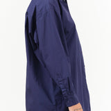 Jesse Kamm Apparel Womens Blouses Painter Shirt in Bill Cunningham Blue