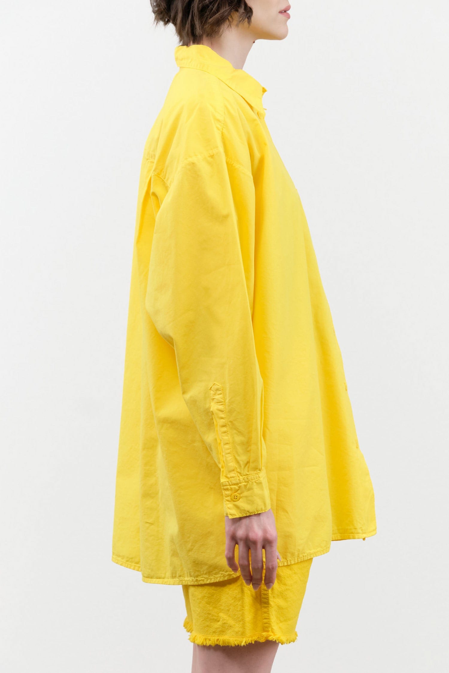Jesse Kamm Apparel Womens Blouses Painter Shirt in Primary Yellow