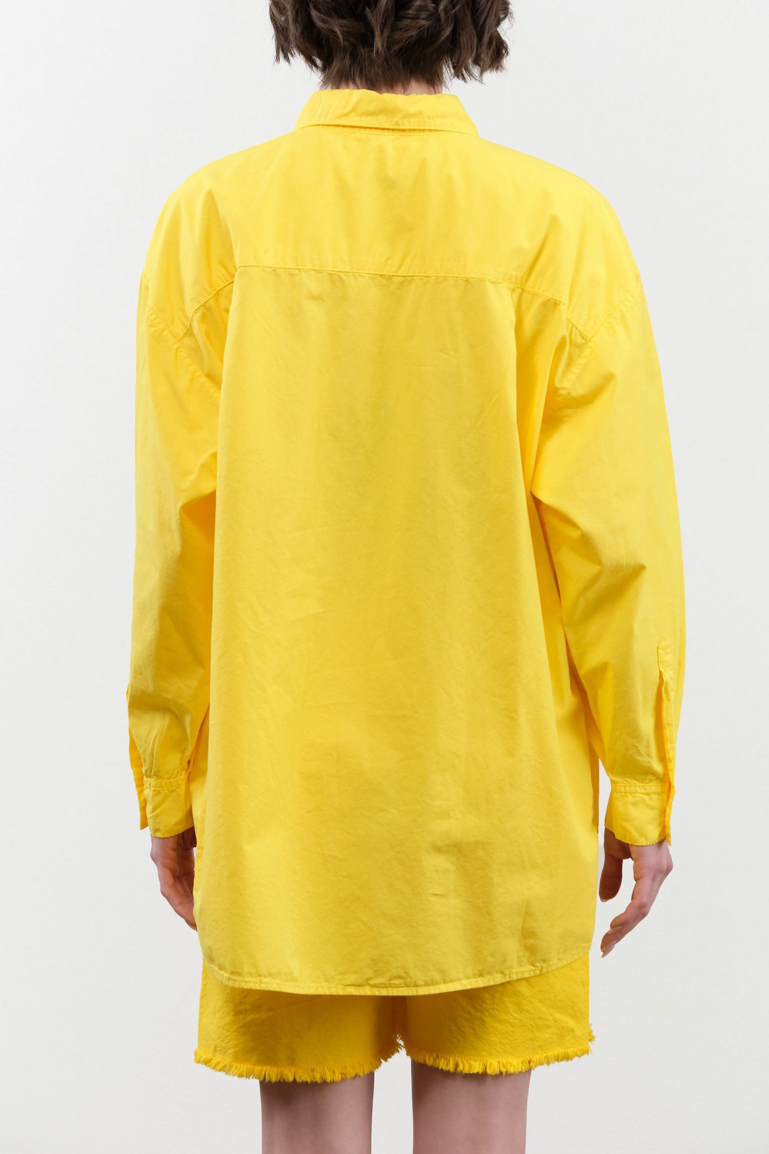 Jesse Kamm Apparel Womens Blouses Painter Shirt in Primary Yellow