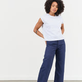 Jesse Kamm Apparel Womens Pants Sailor Pant in Bill Cunningham Blue Bill Cunningham Blue / 0