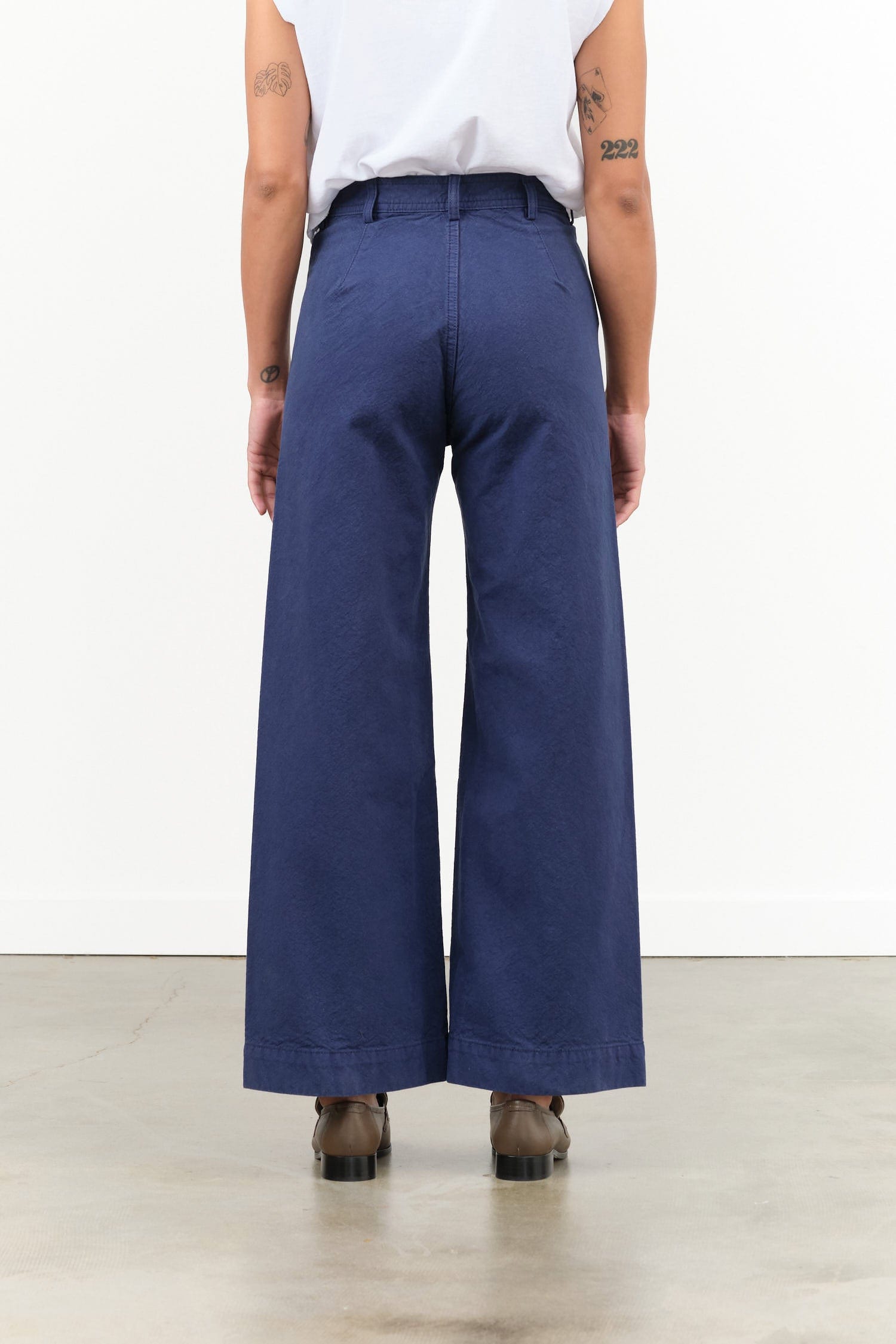 Jesse Kamm Apparel Womens Pants Sailor Pant in Bill Cunningham Blue