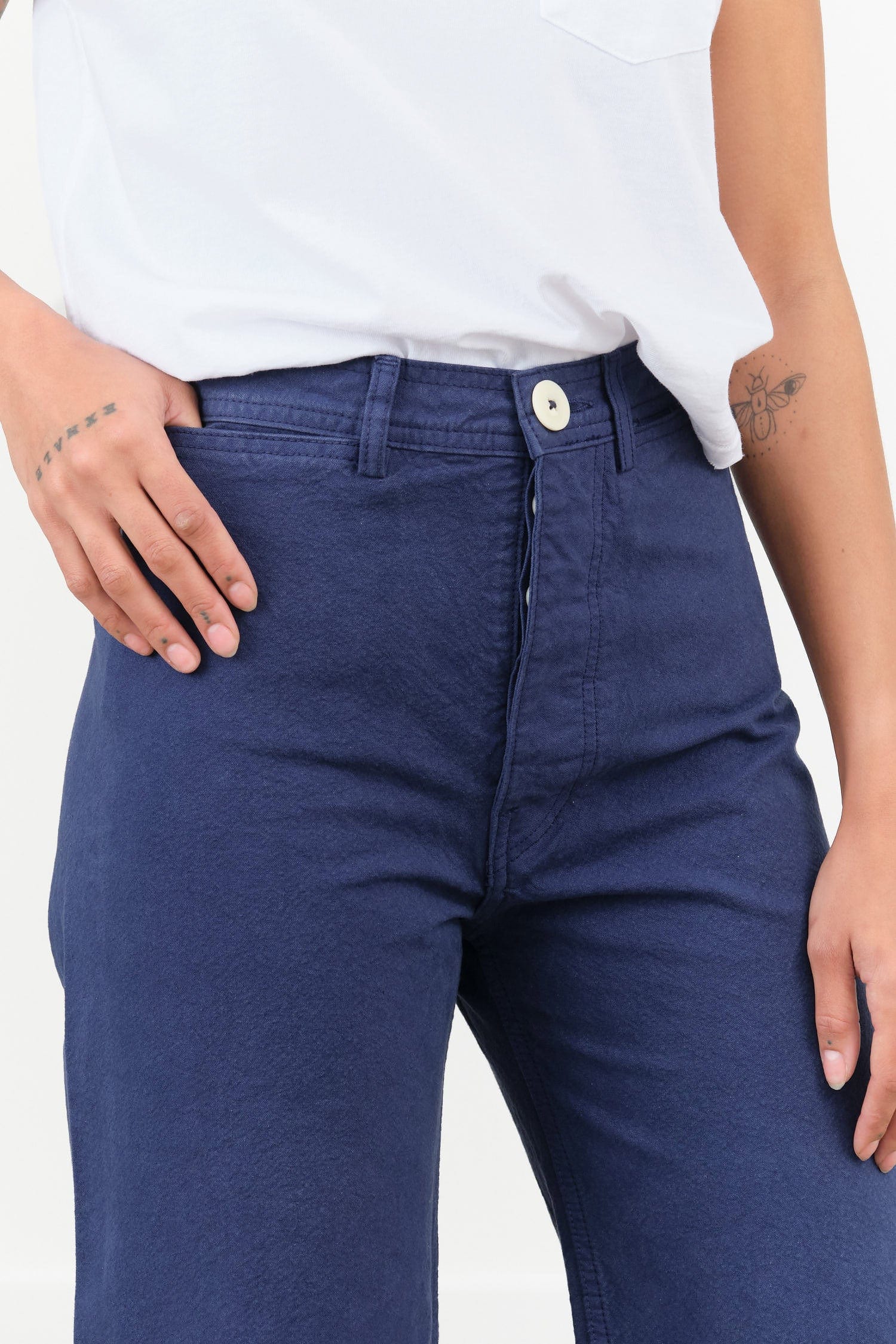 Jesse Kamm Apparel Womens Pants Sailor Pant in Bill Cunningham Blue
