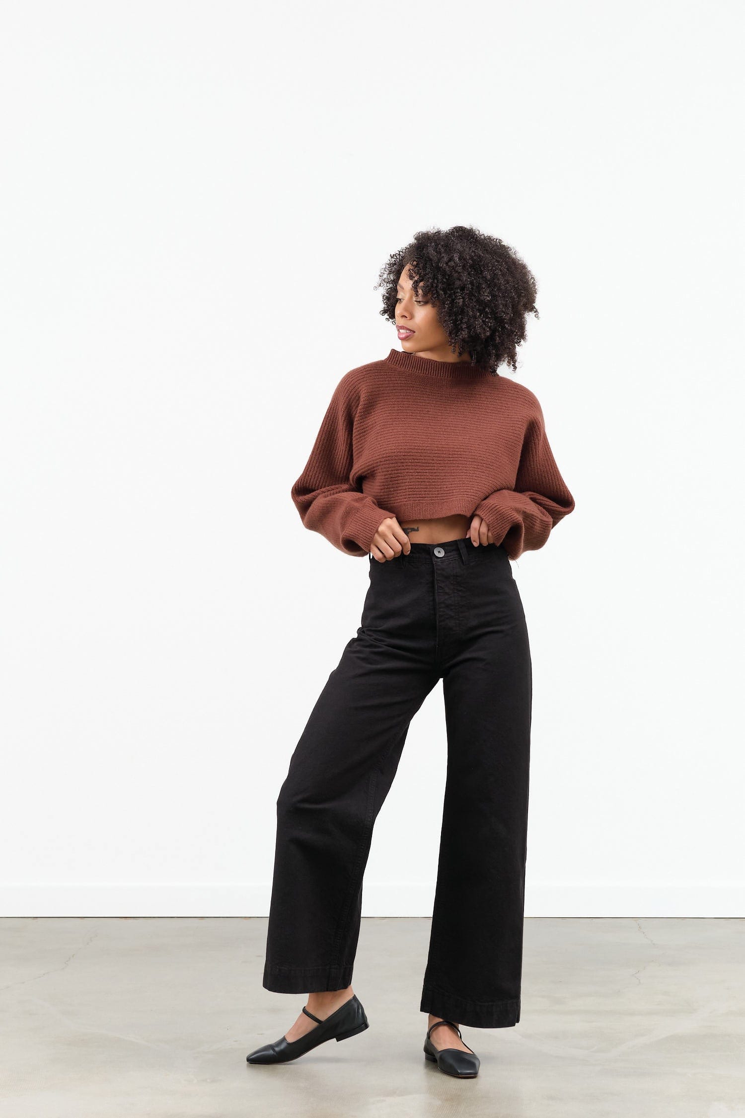 Jesse Kamm Apparel Womens Pants Sailor Pant in Black Black / 0