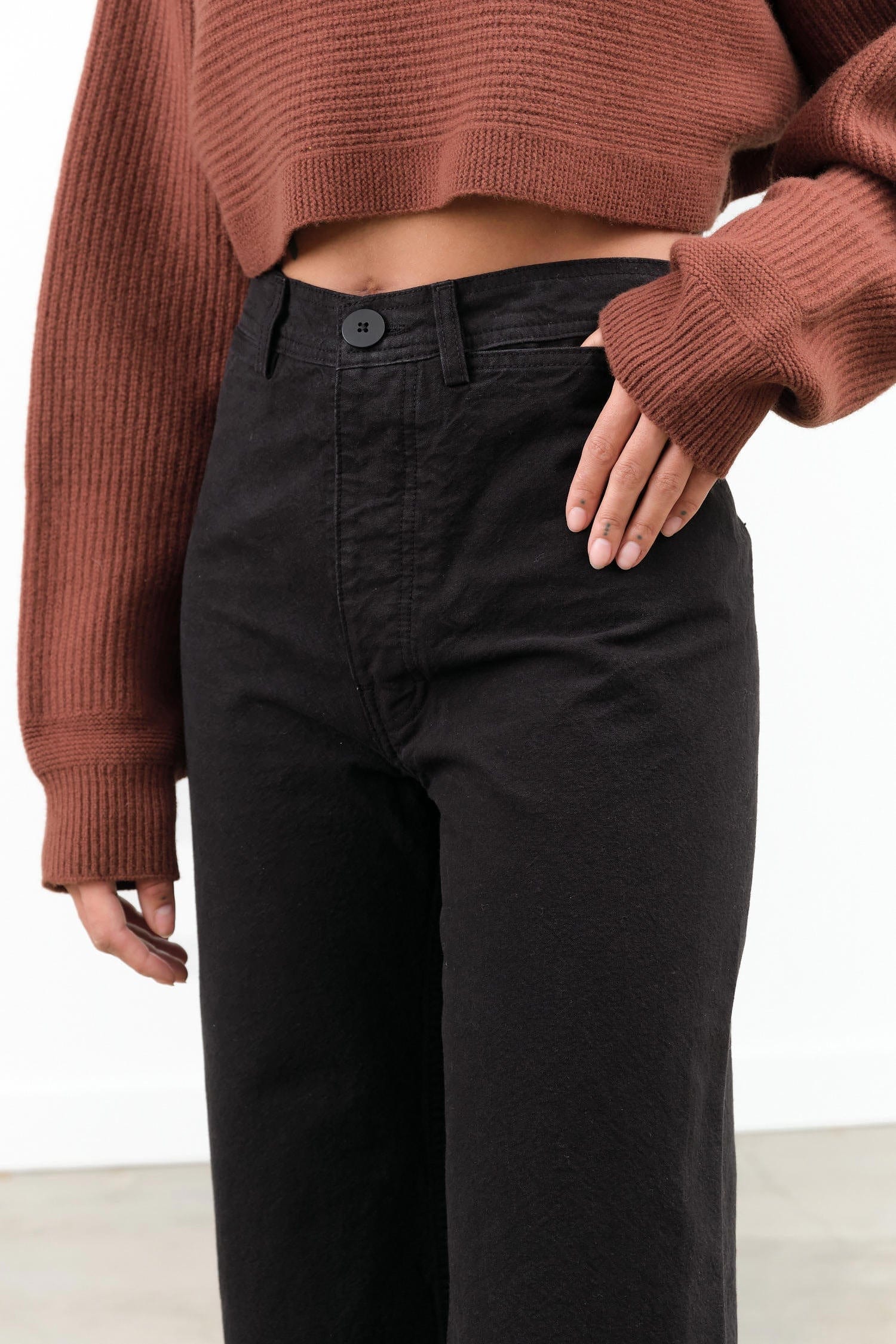 Jesse Kamm Apparel Womens Pants Sailor Pant in Black