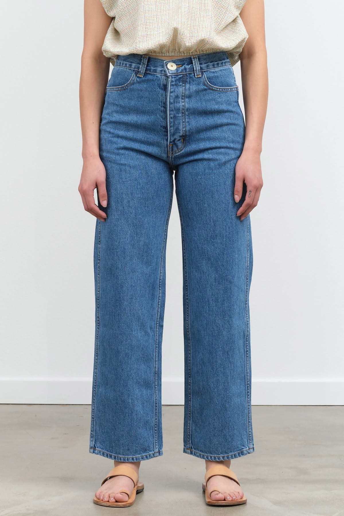 Jesse Kamm Apparel Womens Denim The 225 in Cowboy Blue Denim