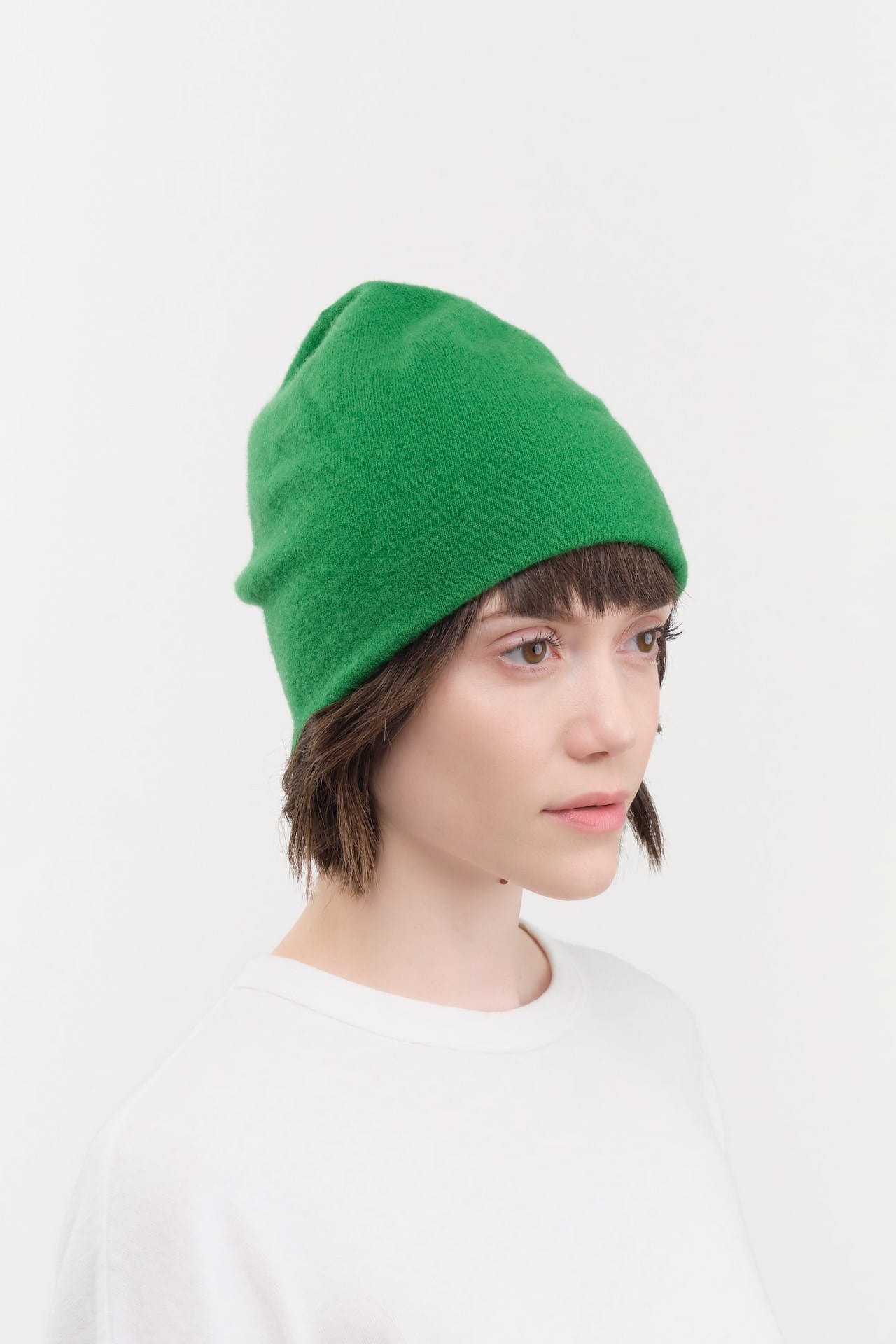 Jo Gordon Accessories Hats Felted Fine Knit Hat in Pagoda Pagoda / One Size