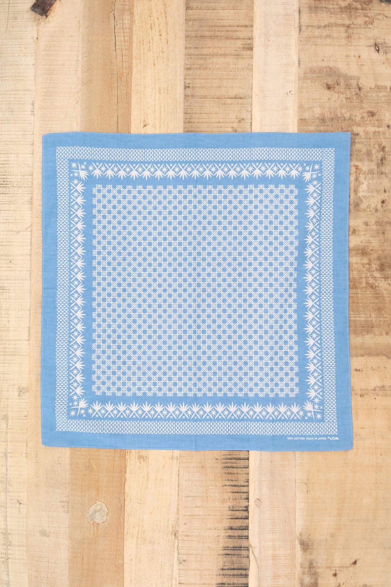 Kamawanu Accessories Bandanas Japanese Classic Pattern Bandana Kiriko Gunjo Blue / 20.5" X 20.5"